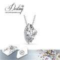 Destin bijoux cristal de Swarovski Triangle pendentif & collier